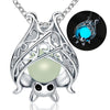 2020 New arrival 925 sterling silver jewelry small silver pendant silver colour glowing Necklace Animal pendants For Women