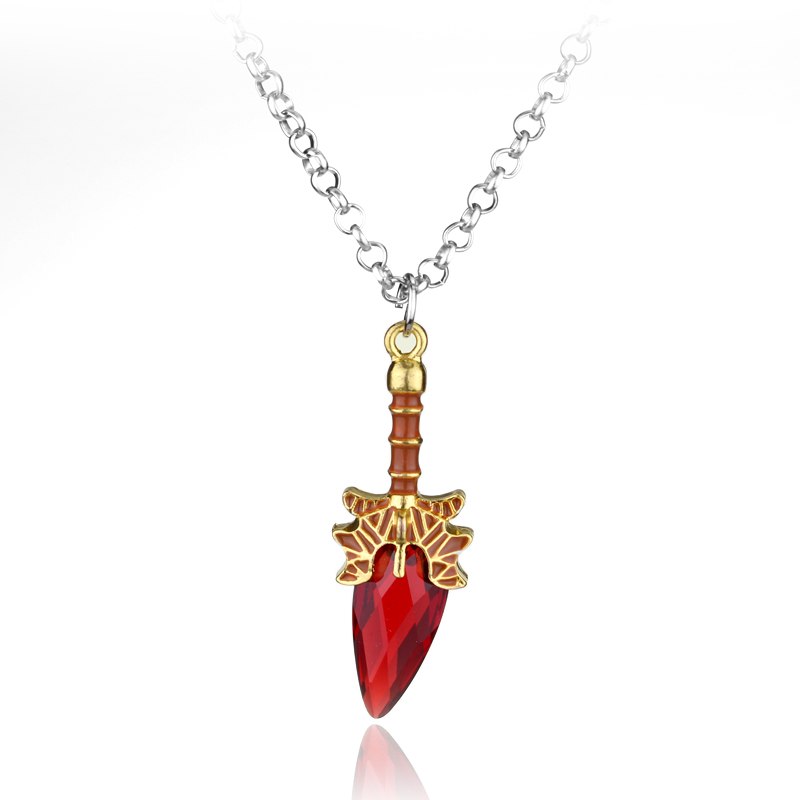 Fashion Hot Game Dota 2 High Quality Link Chain Necklace Aghanim's Scepter crystal Necklace Pendant For Women Men Fans Gifts