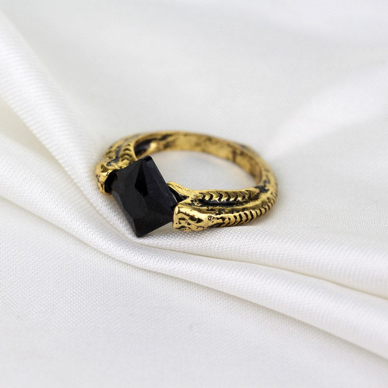 Lord Voldemort's Horcrux Ring The Resurrection Stone Marvolo Gaunt Vintage Deathly Hallows Dumbledore Crystal Woman And Men