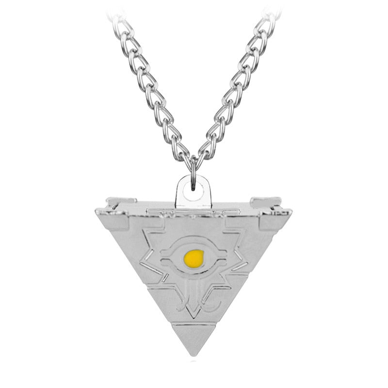 Silver Gold Yu-Gi-Oh Men Women Necklace Kolye 3D Yugioh Millenium Puzzle Necklaces Pendants Collares Anime Cospl Jewelry