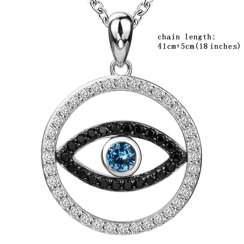 Necklace 925 Sterling Silver Chain fine Jewelry Color zircon D Necklaces & Pendants For jewelry making