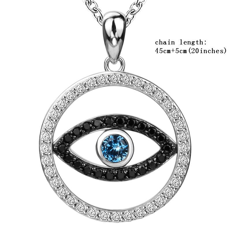 Necklace 925 Sterling Silver Chain fine Jewelry Color zircon D Necklaces & Pendants For jewelry making