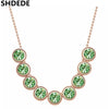 SHDEDE Austrian Crystal from Swarovski Women Pendant Necklace  Rhinestone Choker  Vintage Jewelry  -5182