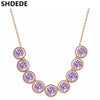 SHDEDE Austrian Crystal from Swarovski Women Pendant Necklace  Rhinestone Choker  Vintage Jewelry  -5182