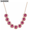 SHDEDE Austrian Crystal from Swarovski Women Pendant Necklace  Rhinestone Choker  Vintage Jewelry  -5182