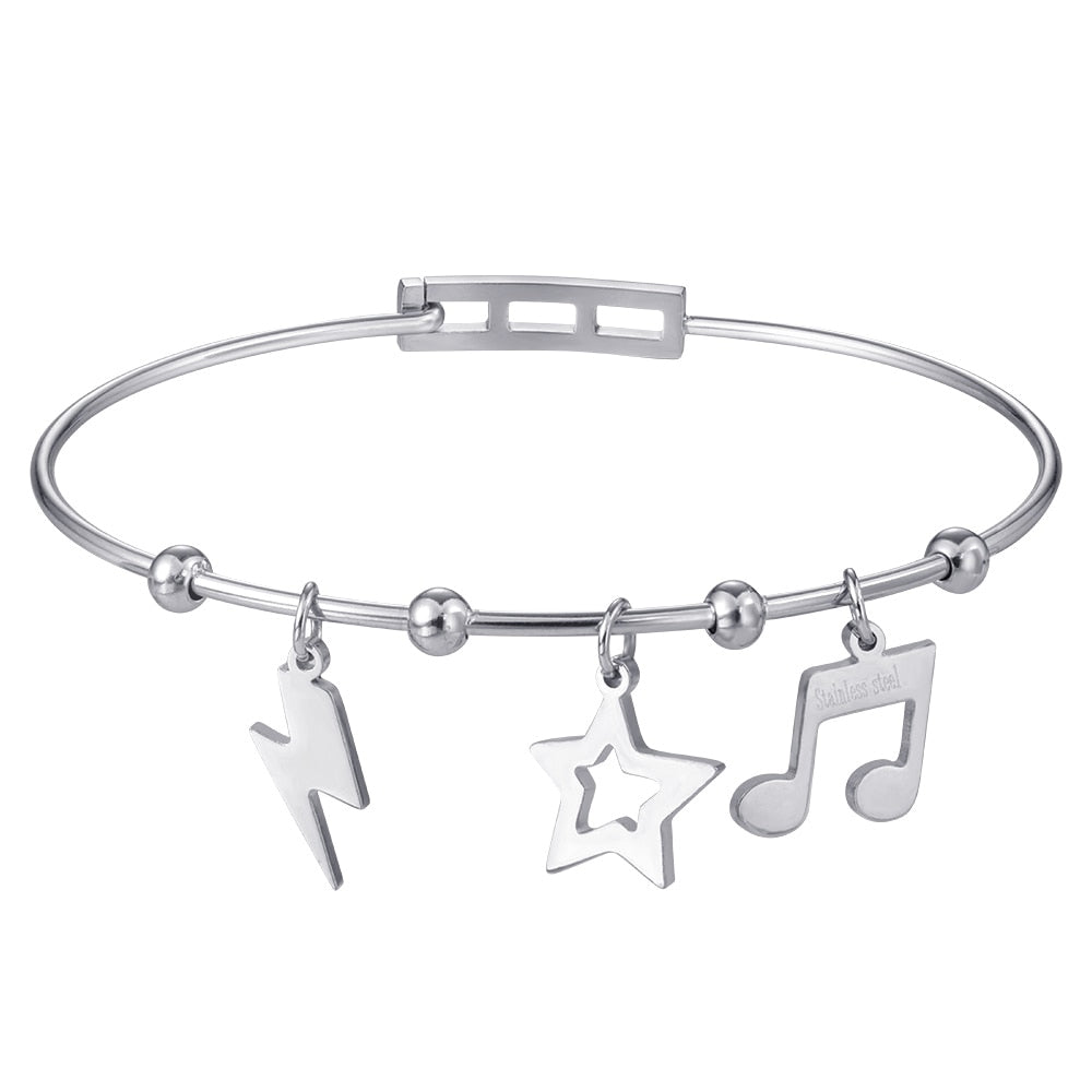 couple bracelets & bangles stainless steel bracelet bangles for women fashion heart gifts for women life tree silver