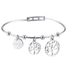 couple bracelets & bangles stainless steel bracelet bangles for women fashion heart gifts for women life tree silver