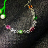 925 sterling silver Natural tourmaline bracelets classic fine Jewelry women wedding women   new ll040602agx