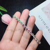 925 sterling silver Natural tourmaline bracelets new fine Jewelry women wedding trendy   party ll030301agx