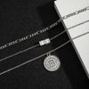 SHIXIN 2 Pcs Punk Thin Chain Choker Collar With Coin/Dice Pendant Necklaces Set for Men/Women Necklace on Neck 2021 Gift