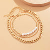 SHIXIN 3 Pcs/Set Beans Pearl Choker Necklace for Women Hiphop Chunky Thick Necklace Chain on Neck Jewelry Fahsion Necklaces 2021