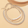 SHIXIN 3 Pcs/Set Beans Pearl Choker Necklace for Women Hiphop Chunky Thick Necklace Chain on Neck Jewelry Fahsion Necklaces 2021