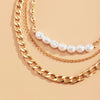 SHIXIN 3 Pcs/Set Beans Pearl Choker Necklace for Women Hiphop Chunky Thick Necklace Chain on Neck Jewelry Fahsion Necklaces 2021