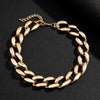 SHIXIN Acrylic Gothic Short Chunky Choker Necklace Collar for Women/Men Hip Hop Thick Link Chains Necklaces on Neck Jewelry 2021