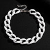 SHIXIN Acrylic Gothic Short Chunky Choker Necklace Collar for Women/Men Hip Hop Thick Link Chains Necklaces on Neck Jewelry 2021