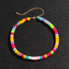 SHIXIN Bohemia Colorful Candy Beads Choker Necklace Men/Women Summer Rainbow Necklace 2022 Couples Jewelry on Neck Gifts