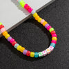 SHIXIN Bohemia Colorful Candy Beads Choker Necklace Men/Women Summer Rainbow Necklace 2022 Couples Jewelry on Neck Gifts