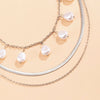 SHIXIN Bohemian Pearl Tassel Pendant Choker Necklaces for Women Snake Chain on Neck Jewelry Layered Necklaces 2021 Gifts