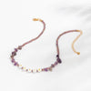 SHIXIN Boho Natural stone Beads Choker Necklaces for Women Girl Summer Letter Designer Necklaces 2021  Neck Jewelry Gifts