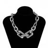SHIXIN CCB Material Exaggerated Big Choker Necklace Collar for Women Hiphop Chunky Chain Necklace on the Neck 2021 Egirl Jewelry