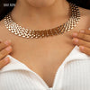 SHIXIN Exaggerated Chunky Chain Necklace for Women Big Gold/Silver Color Short Choker Necklaces Neck 2021 Collar Jewelry
