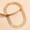 SHIXIN Exaggerated Chunky Chain Necklace for Women Big Gold/Silver Color Short Choker Necklaces Neck 2021 Collar Jewelry