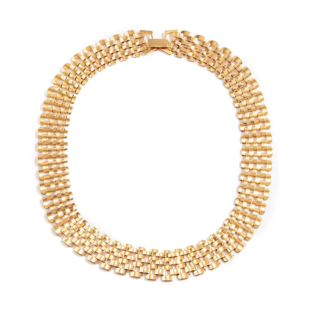 SHIXIN Exaggerated Chunky Chain Necklace for Women Big Gold/Silver Color Short Choker Necklaces Neck 2021 Collar Jewelry