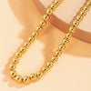 SHIXIN Hip Hop CCB Material Beads Choker Necklace Collar for Women Gold/Silver Color Beaded Necklaces Chain on Neck 2021