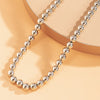 SHIXIN Hip Hop CCB Material Beads Choker Necklace Collar for Women Gold/Silver Color Beaded Necklaces Chain on Neck 2021