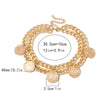 SHIXIN Hip Hop Chunky Necklace for Women Punk Layered Chain Choker Necklaces Vintage Coin Pendant Necklaces 2021 Jewelry