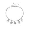 SHIXIN Hip Hop Crystal Letter Choker Necklace for Women/Girl Angel Rhinestones Necklace 2021 Short Choker Collar