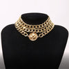 SHIXIN Hip Hop Layered Short Choker Necklace for Women Punk Chunky Chains Necklaces 2021 Statement Jewelry Choker Collar