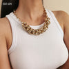 SHIXIN Hip Hop Thick Cross Link Chain Choker Necklace for Women Gold/Silver Color Large Necklace Chain on Neck 2021 Jewelry Gift
