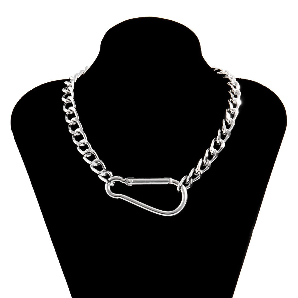 SHIXIN Hip Hop Thick Cuban Link Chain Necklace Men Punk Silver Color Chunky Choker Necklace Colar for Women 2021 on Neck Jewelry