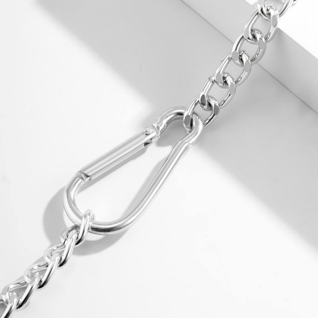 SHIXIN Hip Hop Thick Cuban Link Chain Necklace Men Punk Silver Color Chunky Choker Necklace Colar for Women 2021 on Neck Jewelry