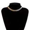 SHIXIN Hip Hop Thick Short Choker Necklace for Women/Men Egirl Collar Cuban Link Chain Necklace Chunky 2021 Neck Jewelry Collier