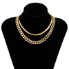 SHIXIN Layered Thick Link Chain Necklace for Women Hip Hop Snake Chain Chunky Choker Necklaces on the Neck Jewelry Gifts
