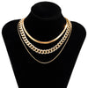SHIXIN Layered Thick Link Chain Necklace for Women Hip Hop Snake Chain Chunky Choker Necklaces on the Neck Jewelry Gifts