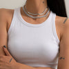 SHIXIN Muti Layer Thick Link Chian Necklace for Women Hiphop Chunky Chain Choker Necklace Set 2021 Chian on Neck Jewelry