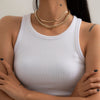 SHIXIN Muti Layer Thick Link Chian Necklace for Women Hiphop Chunky Chain Choker Necklace Set 2021 Chian on Neck Jewelry