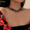 SHIXIN Punk Chunky Chain With Bullet Pendants Necklace for Women/Men Hip Hop Choker Necklaces Colar on Neck 2021 Jewelry