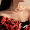 SHIXIN Punk Chunky Chain With Bullet Pendants Necklace for Women/Men Hip Hop Choker Necklaces Colar on Neck 2021 Jewelry