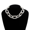 SHIXIN Punk Chunky Short Choker Necklace for Women Hip Hop Exaggerated Thick Chain Necklaces Statement 2021 Neck Jewelry