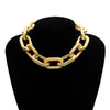 SHIXIN Punk Chunky Short Choker Necklace for Women Hip Hop Exaggerated Thick Chain Necklaces Statement 2021 Neck Jewelry