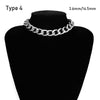 SHIXIN Punk Exaggerated Heavy Metal Big Thick Chain Choker Necklace Women Goth Night Club Jewelry Female Chocker Collier