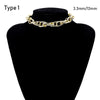 SHIXIN Punk Exaggerated Heavy Metal Big Thick Chain Choker Necklace Women Goth Night Club Jewelry Female Chocker Collier