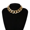SHIXIN Punk Exaggerated Heavy Metal Big Thick Chain Choker Necklace Women Goth Night Club Jewelry Female Chocker Collier