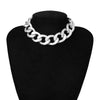 SHIXIN Punk Exaggerated Heavy Metal Big Thick Chain Choker Necklace Women Goth Night Club Jewelry Female Chocker Collier