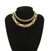 SHIXIN Punk Exaggerated Thick Chain Choker Necklace for Women Statement Layered Necklace Collar on the Neck Checker 2021 Jewelry