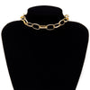 SHIXIN Punk Exaggerated Thick Chain Choker Necklace for Women Statement Layered Necklace Collar on the Neck Checker 2021 Jewelry